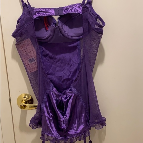 Very sexy chemise in purple, XL - Picture 2 of 7